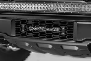 ZROADZ - Z415661-KIT | ZROADZ OEM Bumper Grille LED Kit with 10 Inch LED Single Row Slim Light Bar (2017-2020 Raptor) - Image 4