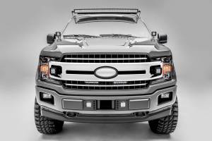 ZROADZ - Z415711-KIT | ZROADZ OEM Grille LED Kit with (2) 6 Inch LED Straight Single Row Slim Light Bars (2018-2020 F150 | Lariat, XLT) - Image 1