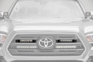 ZROADZ - Z419511-KIT | ZROADZ OEM Grille LED Kit with (2) 6 Inch LED Straight Single Row Slim Light Bars (2018-2019 Tacoma) - Image 1