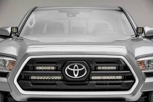 ZROADZ - Z419711-KIT | ZROADZ OEM Grille LED Kit with (2) 6 Inch and (2) 10 Inch LED Straight Single Row Slim Light Bars (2018-2023 Tacoma) - Image 2