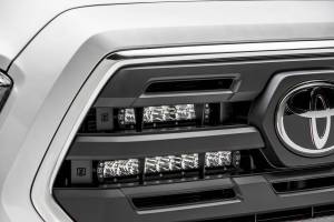 ZROADZ - Z419711-KIT | ZROADZ OEM Grille LED Kit with (2) 6 Inch and (2) 10 Inch LED Straight Single Row Slim Light Bars (2018-2023 Tacoma) - Image 6