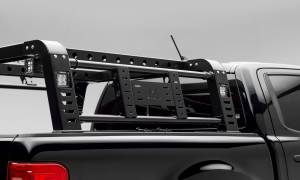 Z835101 | ZROADZ Overland Access Rack With Two Lifting Side Gates and (4) 3 Inch ZROADZ LED Pod Lights (2019-2023 Ranger)