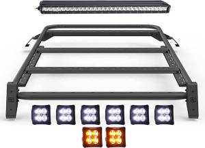 ZROADZ - Z845221 | ZROADZ Rack KIT, Includes (6) 3 inch ZROADZ White and (2) Amber LED Pods and (1) 30 inch White LED Single Row Light Bar (2021-2023 Bronco 2 Door) - Image 2