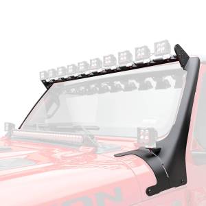 ZROADZ - Z934931-BK2 | ZROADZ Multi-LED Roof Cross Bar and 2-Pod A-Pillar Brackets ONLY, Holds (12) 3-Inch ZROADZ Light Pods, (Not Included) (2018-2023 Wrangler JL, 2020-2023 Gladiator JT) - Image 6