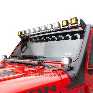 ZROADZ - Z934931-KIT2AW | ZROADZ Multi-LED Roof Cross Bar and 2-Pod A-Pillar Complete KIT, Includes (12) 3-Inch ZROADZ Light Pods (2018-2023 Wrangler JL, 2020-2023 Gladiator JT) - Image 10