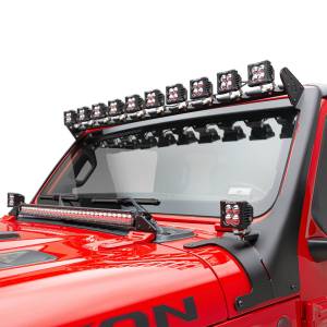 ZROADZ - Z934931-KIT2AW | ZROADZ Multi-LED Roof Cross Bar and 2-Pod A-Pillar Complete KIT, Includes (12) 3-Inch ZROADZ Light Pods (2018-2023 Wrangler JL, 2020-2023 Gladiator JT) - Image 12