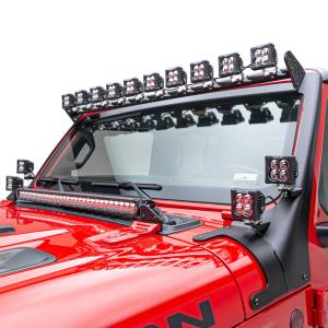 ZROADZ - Z934931-KIT4AW | ZROADZ Multi-LED Roof Cross Bar and 4-Pod A-Pillar Complete KIT, Includes (14) 3-Inch ZROADZ Light Pods (2018-2023 Wrangler JL, 2020-2023 Gladiator JT) - Image 11