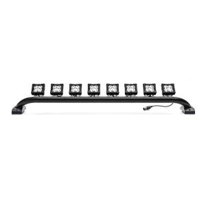 ZROADZ - Z935401-KIT | ZROADZ Front Roof Multiple LED Pods KIT, Tubular Mounting Bar with (8) 3 Inch White Pods and Wiring Harness (2021-2023 Bronco) - Image 1