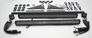 ZROADZ - Z350040-KIT-A | ZROADZ Modular Rack LED Kit with (2) 30 Inch LED Straight Double Row Light Bars, (2) 3 Inch LED Pod Lights (Universal) - Image 1