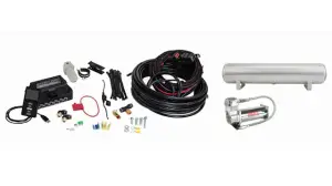 27682 | Air Lift Performance 3P (1/4" Air Line, 4 Gallon 5-Port Lightweight Raw Aluminum Tank, VIAIR 444C Compressor)