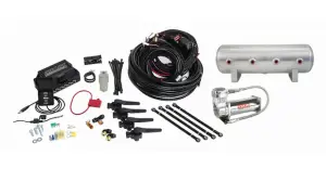 27691 | Air Lift Performance 3H Air Management (1/4" Air Line, 2.5 Gallon Lightweight Raw Aluminum Tank, VIAIR 444C Compressor)