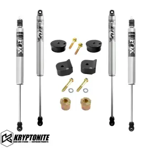 Kryptonite - KRFD05STAGE1FOX | Kryptonite Stage 1 Leveling Kit w/ Fox Shocks (2005-2016 F250, F350 Super Duty) - Image 1