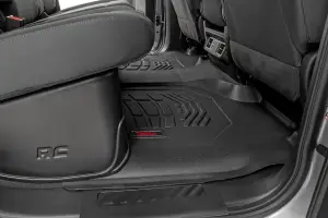 Rough Country - SM21612 | Rough Country Sure Fit Floor Mats For Chevrolet Silverado / GMC Sierra 1500/2500 HD/3500 HD | 2019-2024 | Crew Cab, Front Bucket & Rear - Image 8