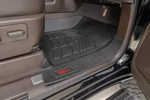 Rough Country - SM21612 | Rough Country Sure Fit Floor Mats For Chevrolet Silverado / GMC Sierra 1500/2500 HD/3500 HD | 2019-2024 | Crew Cab, Front Bucket & Rear - Image 11