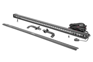 92082 | Rough Country Front Mount 40 Inch LED Light Bar Kit For Honda Pioneer 520 | 2021-2023 | Single Row, Black Series