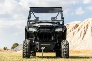 Rough Country - 92082 | Rough Country Front Mount 40 Inch LED Light Bar Kit For Honda Pioneer 520 | 2021-2023 | Single Row, Black Series - Image 8