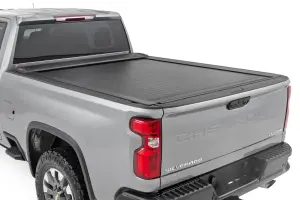 46110690 | Rough Country Retractable Bed Cover For Chevrolet Silverado/GMC Sierra 2500 HD/3500 HD | 2020-2024 | 6'9" Bed