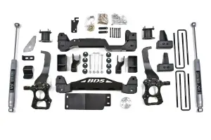 BDS1502H | BDS Suspension 4 Inch Lift Kit For Ford F-150 4WD | 2014 | 4 Inch Block Kit, NX2 Nitro Series