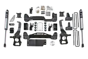 BDS1502FS | BDS Suspension 4 Inch Lift Kit For Ford F-150 4WD | 2014 | 4 Inch Block Kit, Fox 2.0 Performance Series