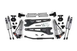 BDS1509FPE | BDS Suspension 2.5 Inch Lift Kit With Radius Arm & Fox 2.5 Performance Elite Coil-Over Conversion For Ford F-250 / F-350 Super Duty 4WD | 2011-2016 | Diesel, Rear 4 Inch Block Kit