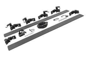 Rough Country - PSR091710 | Rough Country Retracting Power Running Boards With Dual Electric Motor & LED Lights For Ford F-250 / F-350 Super Duty | 2008-2016 | Crew Cab Pickup - Image 1