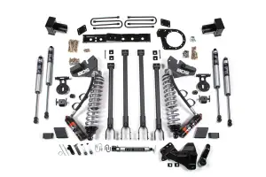 BDS1527FPE | BDS Suspension 6 Inch Lift Kit With 4-Link & Fox 2.5 Performance Elite Coil-over Conversion For Ford F-250 / F-350 Super Duty 4WD | 2017-2019 | Diesel, 5 Inch Block With 2 Leaf Main