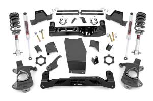 22740 | Rough Country 6 Inch Lift Kit with M1 Struts & Rear Shocks (2014-2018 Silverado, Sierra 1500 4WD | Stock Cast Aluminum or Stamped Steel Control Arm)