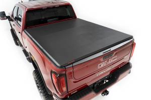 Rough Country - 41120690 | Rough Country Soft Tri-Fold Bed Cover (2020-2025 Silverado, Sierra 2500 HD, 3500 HD 2WD/4WD | 6'9" Bed) - Image 2