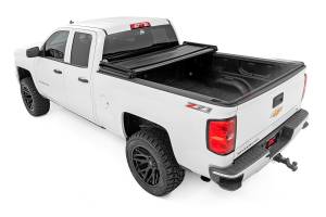 Rough Country - 41214550 | Rough-Country Bed Cover | Tri Fold | Soft | 5'9" Bed | Chevrolet/GMC 1500 (14-18) - Image 3