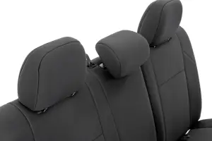 Rough Country - 91057 | Rough Country Neoprene Seat Covers For Toyota Tacoma 2/4WD (2005-2015) | Crew Cab | Without Passenger Folding Seat - Image 4