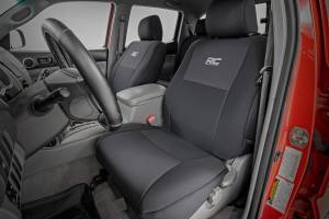 Rough Country - 91057 | Rough Country Neoprene Seat Covers For Toyota Tacoma 2/4WD (2005-2015) | Crew Cab | Without Passenger Folding Seat - Image 2