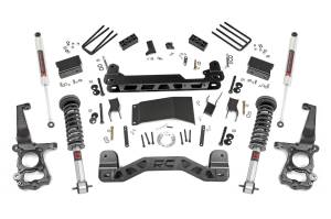 55540 | Rough Country 4 Inch Lift Kit For Ford F-150 4WD (2015-2020) | M1 Struts With M1 Rear Shocks