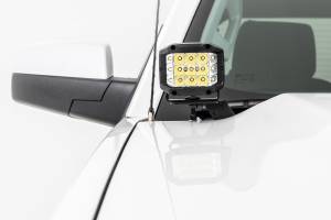 Rough Country - 71054 | Rough-Country LED Ditch Light Kit | 2in Black Series W/ White DRL (2014-2018 Silverado, Sierra 1500) - Image 8