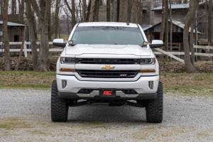 Rough Country - 71054 | Rough-Country LED Ditch Light Kit | 2in Black Series W/ White DRL (2014-2018 Silverado, Sierra 1500) - Image 9