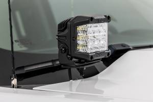 Rough Country - 71054 | Rough-Country LED Ditch Light Kit | 2in Black Series W/ White DRL (2014-2018 Silverado, Sierra 1500) - Image 4