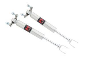 770837_A | Rough Country 5-8 Inch Front M1 Monotube Shocks (2011-2025 Silverado, Sierra 2500 HD, 3500 HD 2WD/4WD | Torsion Bar Drop Lift Kits)