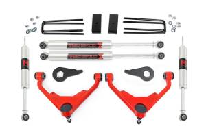 85940RED | Rough-Country 3 Inch Lift Kit | FT Code | M1 | Chevrolet/GMC 2500HD (01-10)