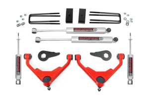 859830RED | Rough-Country 3 Inch Lift Kit | FK/FF Code | Chevrolet/GMC 2500HD (01-10)