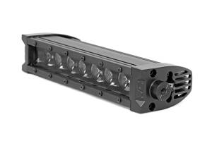 Rough Country - 70718BLDRLA | Rough Country 8 Inch Black Series LED Light Bar | Single Row | Amber DRL - Image 2