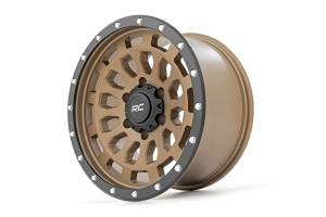 Rough Country - 87170912 | Rough Country 87 Series Wheel | Simulated Beadlock | Bronze/Black | 17x8.5 | 6x5.5 | +0mm - Image 3