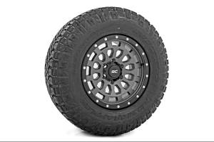 Rough Country - 87170912G | Rough Country 87 Series Wheel | Simulated Beadlock | Gray/Black | 17x8.5 | 6x5.5 | +0mm - Image 4