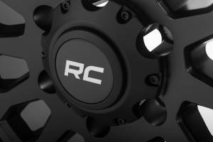 Rough Country - 87170912B | Rough Country 87 Series Wheel | Simulated Beadlock | Black/Machined | 17x8.5 | 6x5.5 | +0mm - Image 4