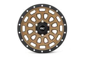 Rough Country - 87170917 | Rough Country 87 Series Wheel | Simulated Beadlock | Bronze/Black | 17x8.5 | 6x135 | +0mm - Image 2