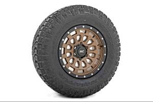 Rough Country - 87170917 | Rough Country 87 Series Wheel | Simulated Beadlock | Bronze/Black | 17x8.5 | 6x135 | +0mm - Image 4