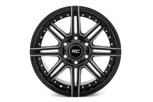 Rough Country - 88170918 | Rough Country 88 Series Wheel | One-Piece | Gloss Black | 17x9 | 5x5 | -12mm - Image 2