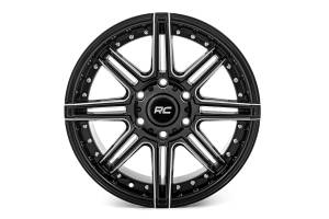 Rough Country - 88221010 | Rough Country 88 Series Wheel | One-Piece | Gloss Black | 22x10 | 8x6.5 | -19mm - Image 2