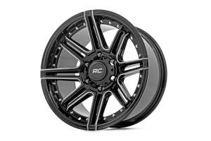 Rough Country - 88221010 | Rough Country 88 Series Wheel | One-Piece | Gloss Black | 22x10 | 8x6.5 | -19mm - Image 3