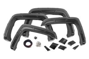 A-G11611-GBA | Rough-Country Defender Pocket Fender Flares | GBA Black | GMC Sierra 1500 (14-18)/Sierra 2500 HD (15-19)