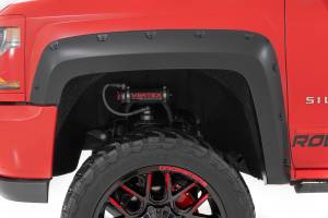 Rough Country - F-C11412B-GBA | Rough-Country Pocket Fender Flares | 6'7" & 8' Bed | GBA Black | Chevrolet Silverado 1500 (14-18)/ 2500HD (15-19) - Image 4