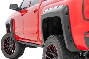 Rough Country - F-C11412B-GBA | Rough-Country Pocket Fender Flares | 6'7" & 8' Bed | GBA Black | Chevrolet Silverado 1500 (14-18)/ 2500HD (15-19) - Image 7